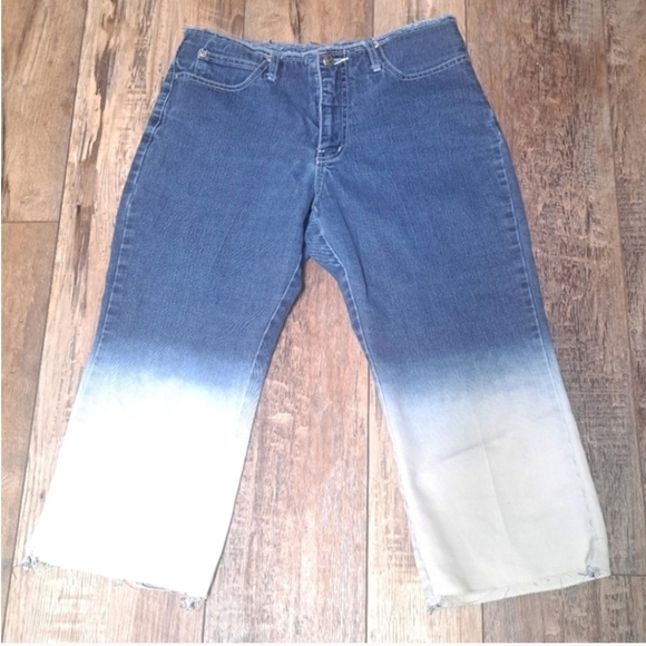 Anne Klein White and Blue Ombre Pants Size 11 - Picture 2 of 7